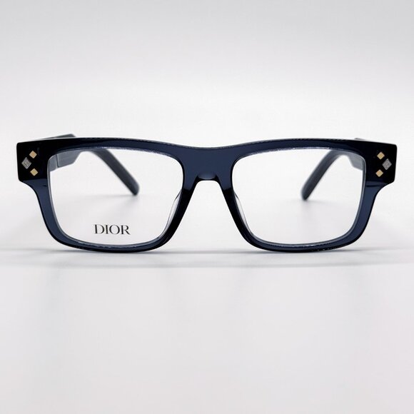 NEW DIOR CD DIAMONDO S3I 3000 SQUARE BLUE GREY EYEGLASSES DIOR - Picture 1 of 9